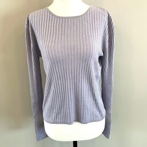 Holt Renfrew 100% Silk Ribbed Shirt